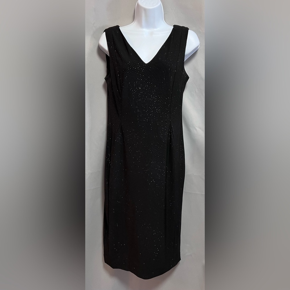 CALVIN‎ KLEIN Women’s Sleeveless Size 4  Black Cocktail Sparkling